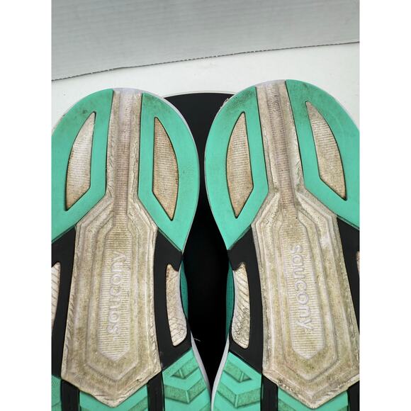 Saucony Axon 2 Cool Mint Acid Green Power Womens Sz 6.5 Running Shoes S10732-26 - Picture 10 of 12
